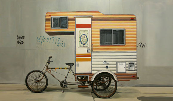 Un vélo-caravane pour camper en ville