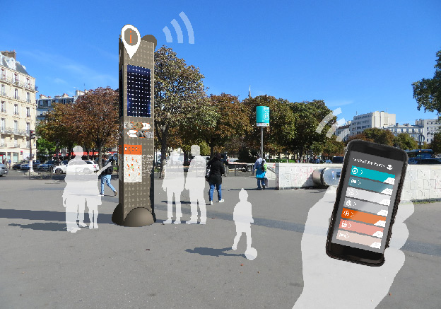 Mobilier urbain : des bornes wi-fi pour des infos géolocalisées